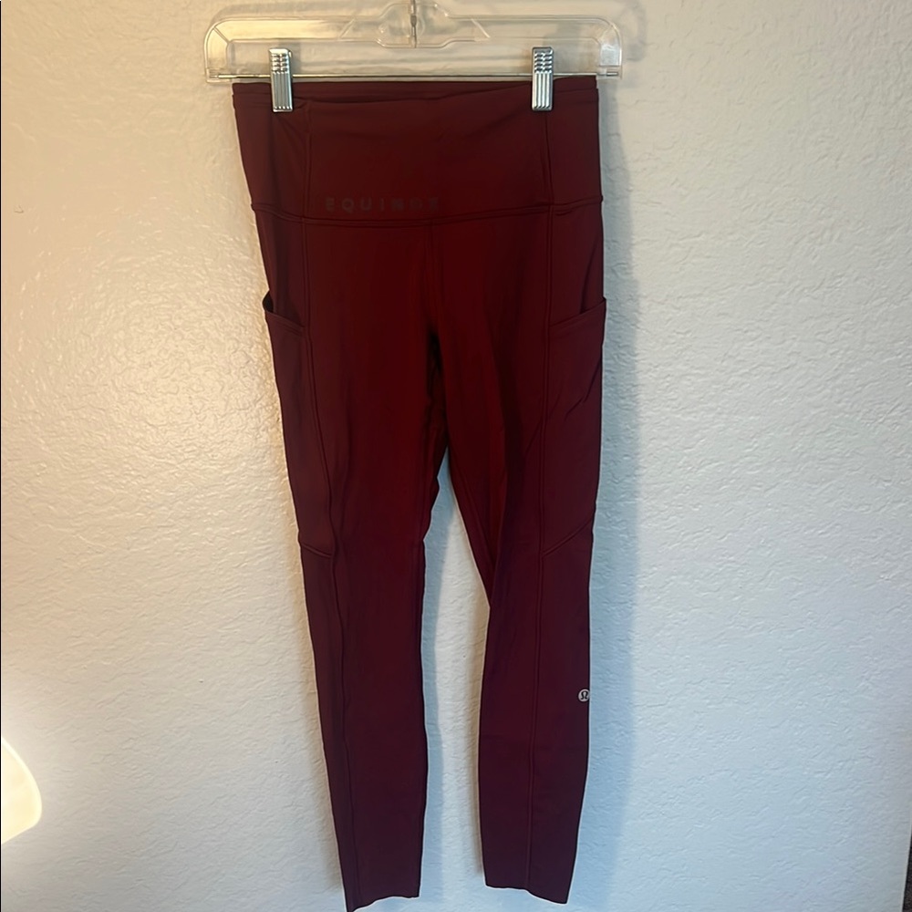 Lululemon Athletica Maroon Leggings
